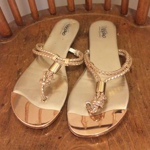 COPY - Gold target sandals